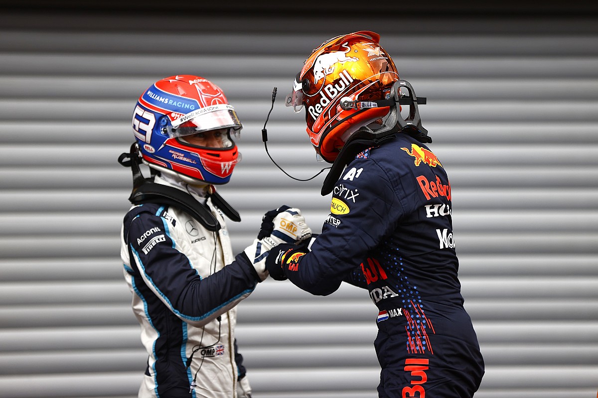 Verstappen contests Russell-Schock-F1-Pole at Spa