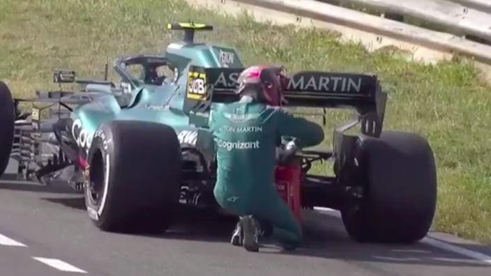 Vettel turns fireman with unsafe Aston Martin as Hamilton tops Dutch GP practice opener