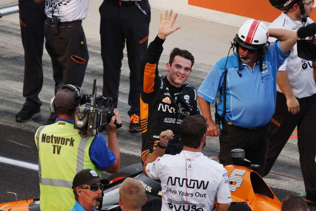 aug 13 indycar große maschine mit spitzen kühler grand prix