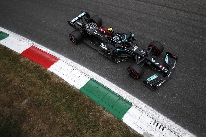 Valtteri Bottas leads Mercedes one-two in qualifying in Monza