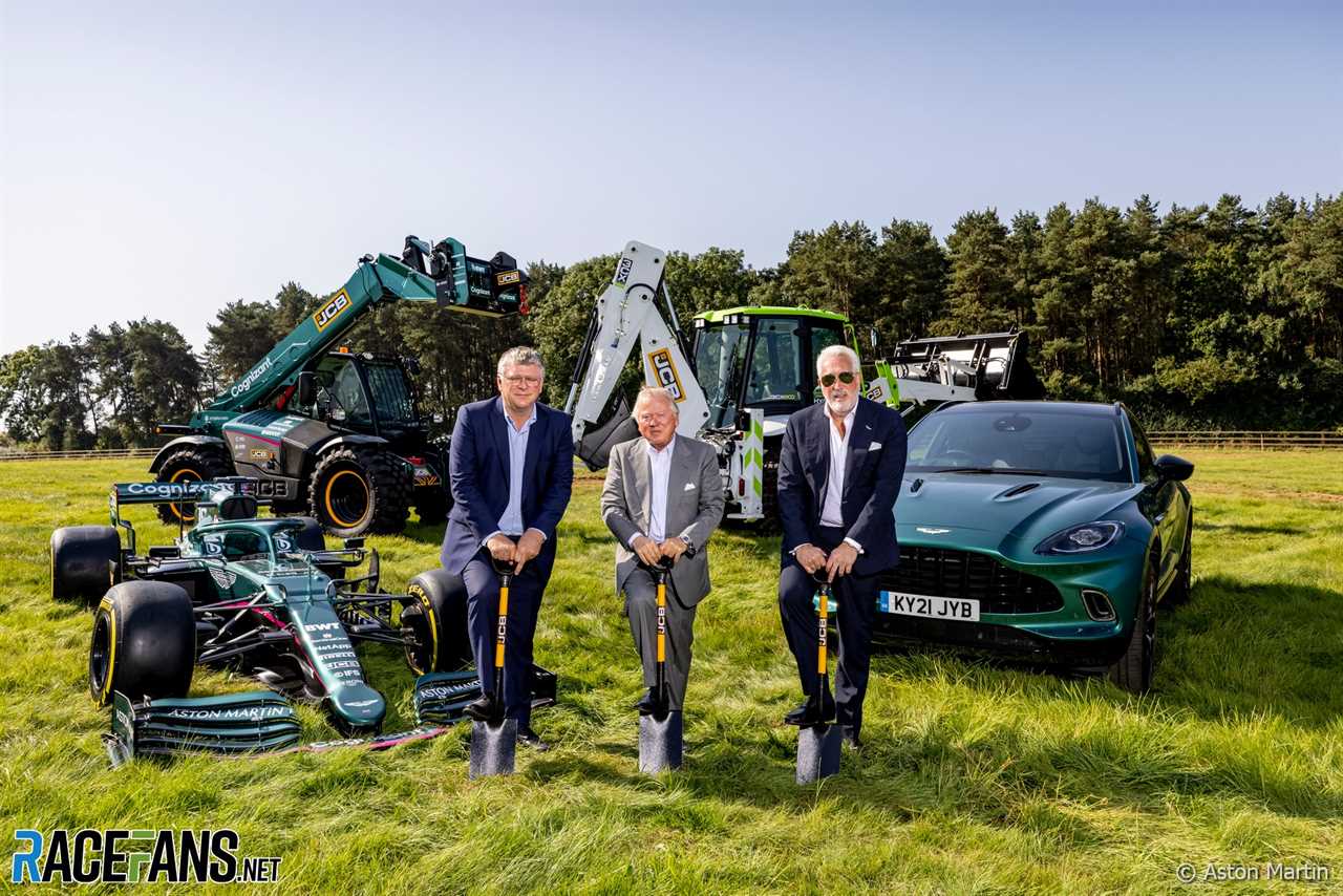 Aston Martin groundbreaking for £ 200 million new state of the art F1 factory · RaceFans