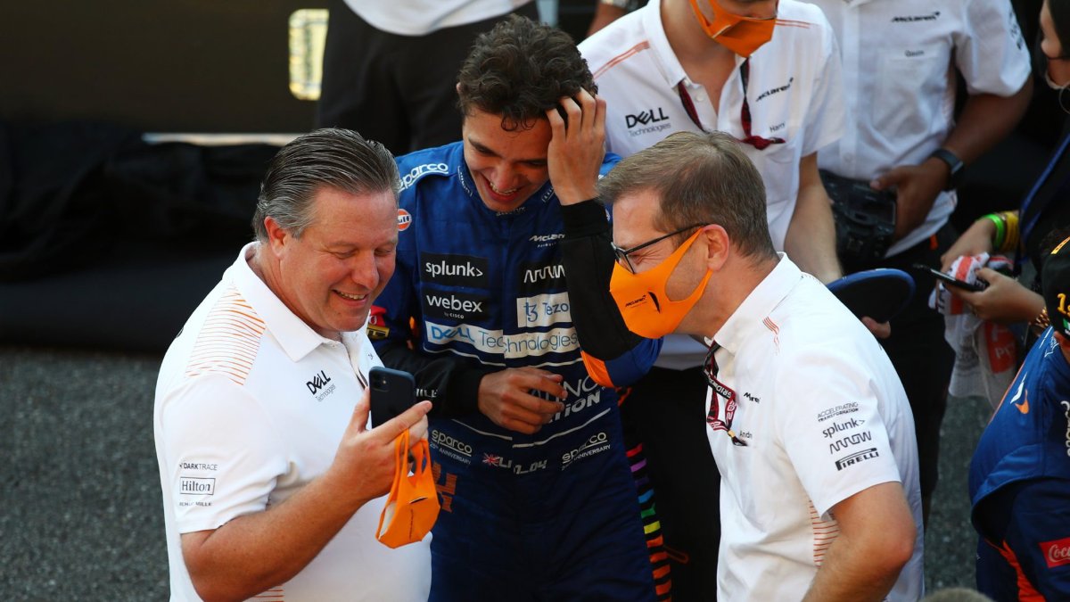 Zak Brown explains the cheeky bet he made with Andreas Seidl at McLaren F1