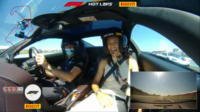 WATCH: US Open winner - and F1 fan - Emma Raducanu's hot lap at Silverstone