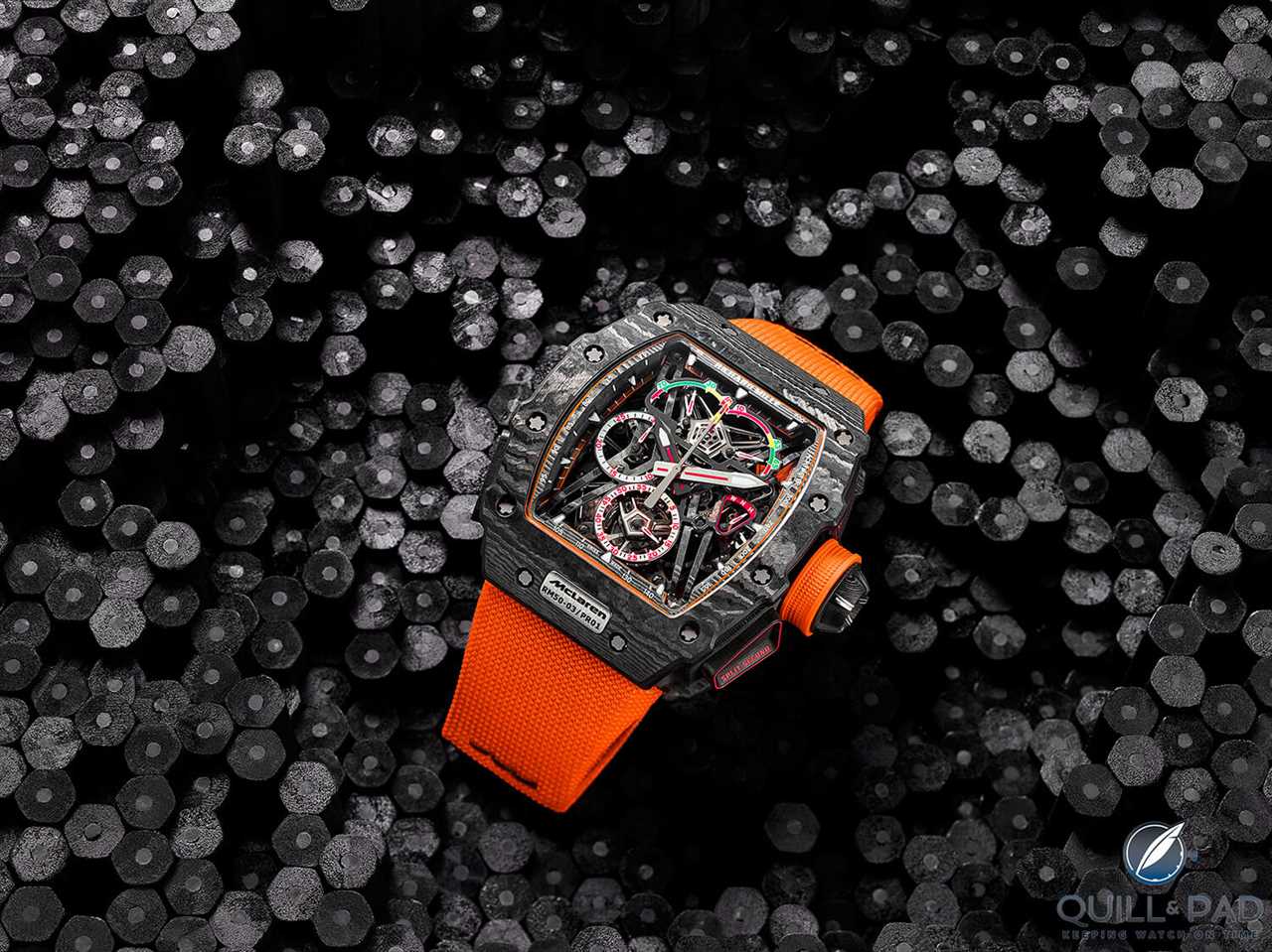 Richard Mille RM 50-03 Tourbillon Split Seconds Chronograph Ultralight McLaren F1 (Courtesy photo of Richard Mille / Ted Humble Smith)