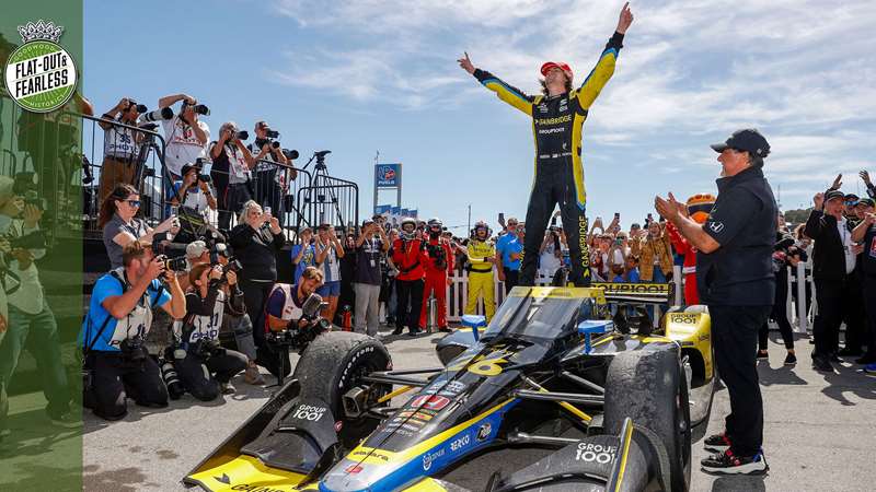 Herta doubles after winning Laguna Seca