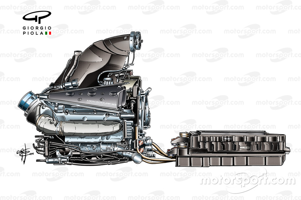 Mercedes PU106 powerunit and Energy Store