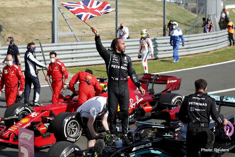 Hamilton Mercedes Silverstone 2021 winner