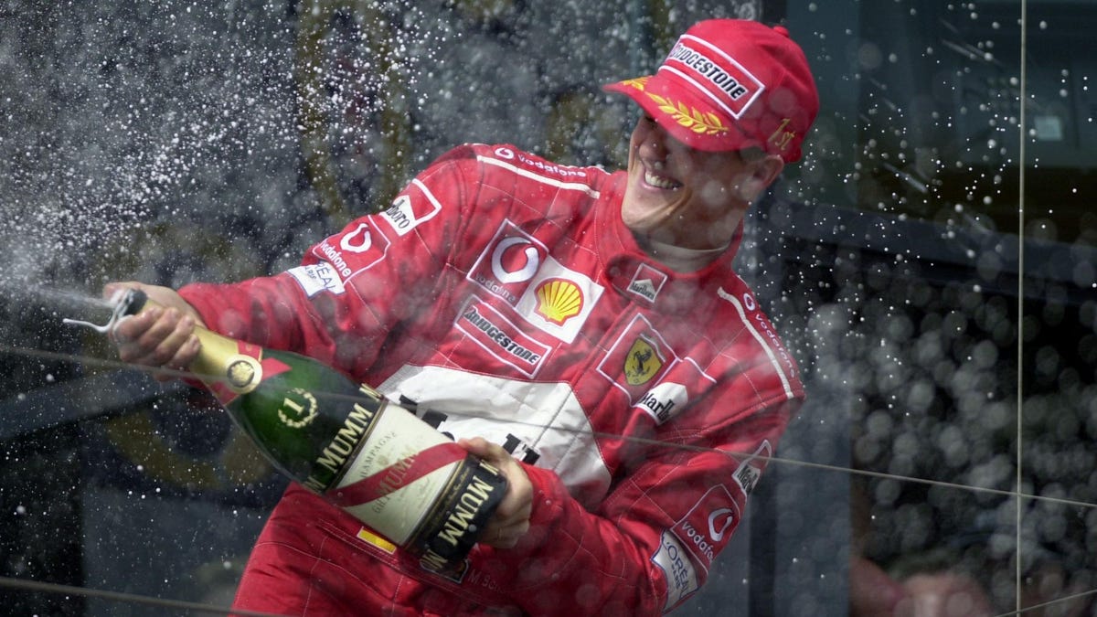 Schumacher creates the myth that surrounds one of Formula 1's greatest icons