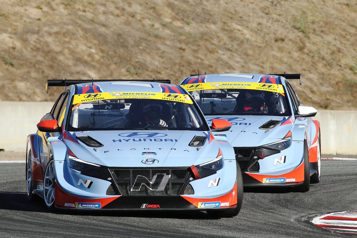 # 98: Bryan Herta Autosport with Curb-Agajanian Hyundai Elantra N TCR, TCR: Ryan Norman, Parker Chase, # 33: Bryan Herta Autosport with Curb-Agajanian Hyundai Elantra N TCR, TCR: Mark Wilkins, Harry Gottsacker