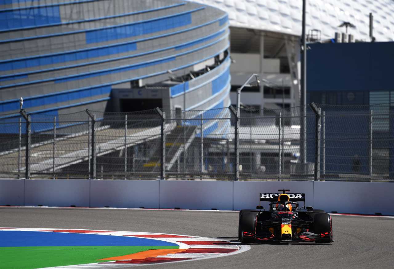 f1 grand prix of russia max verstappen red bull