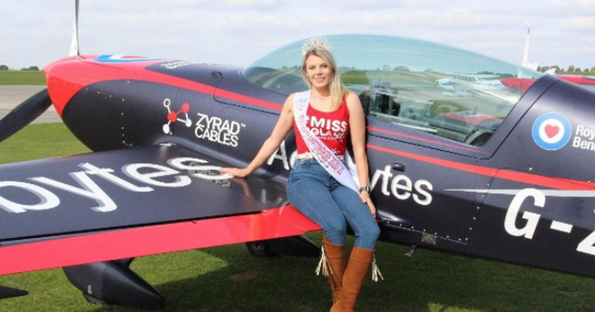 Mercedes F1 technician, beauty queen, soars into the air