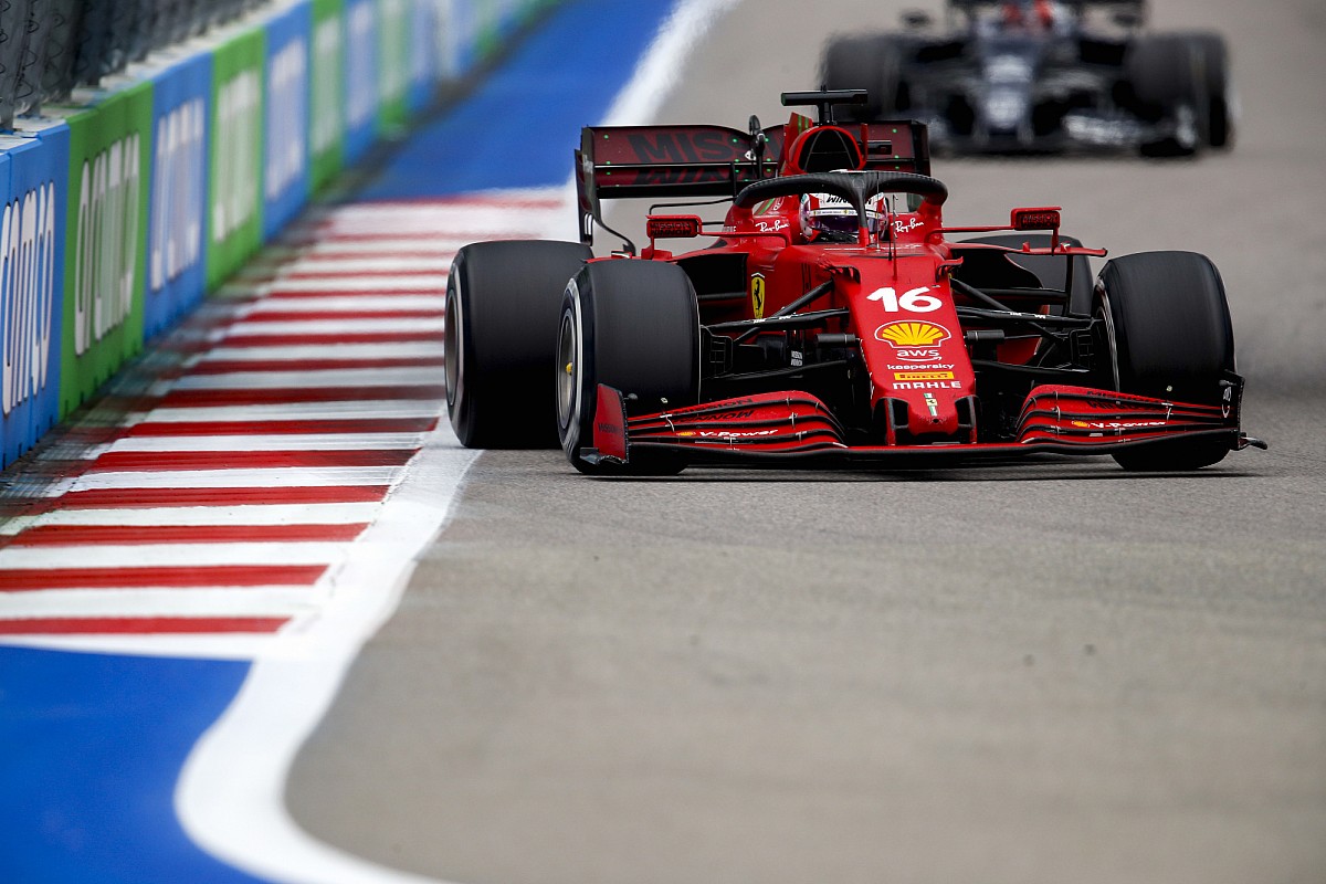 Leclerc vows to learn from losing F1 points in Sochi's late rain shower