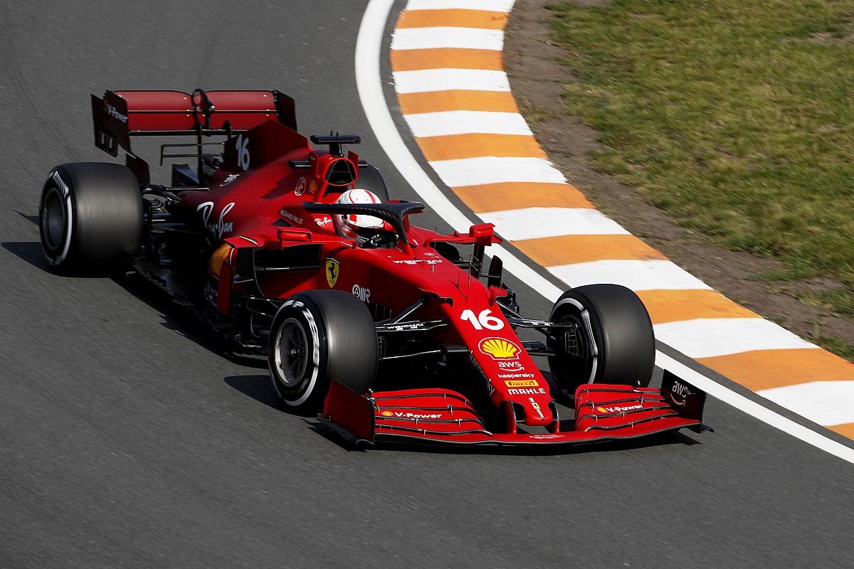 Leclerc leads Ferrari 1-2 in FP2 as Hamilton has a mechanical problem