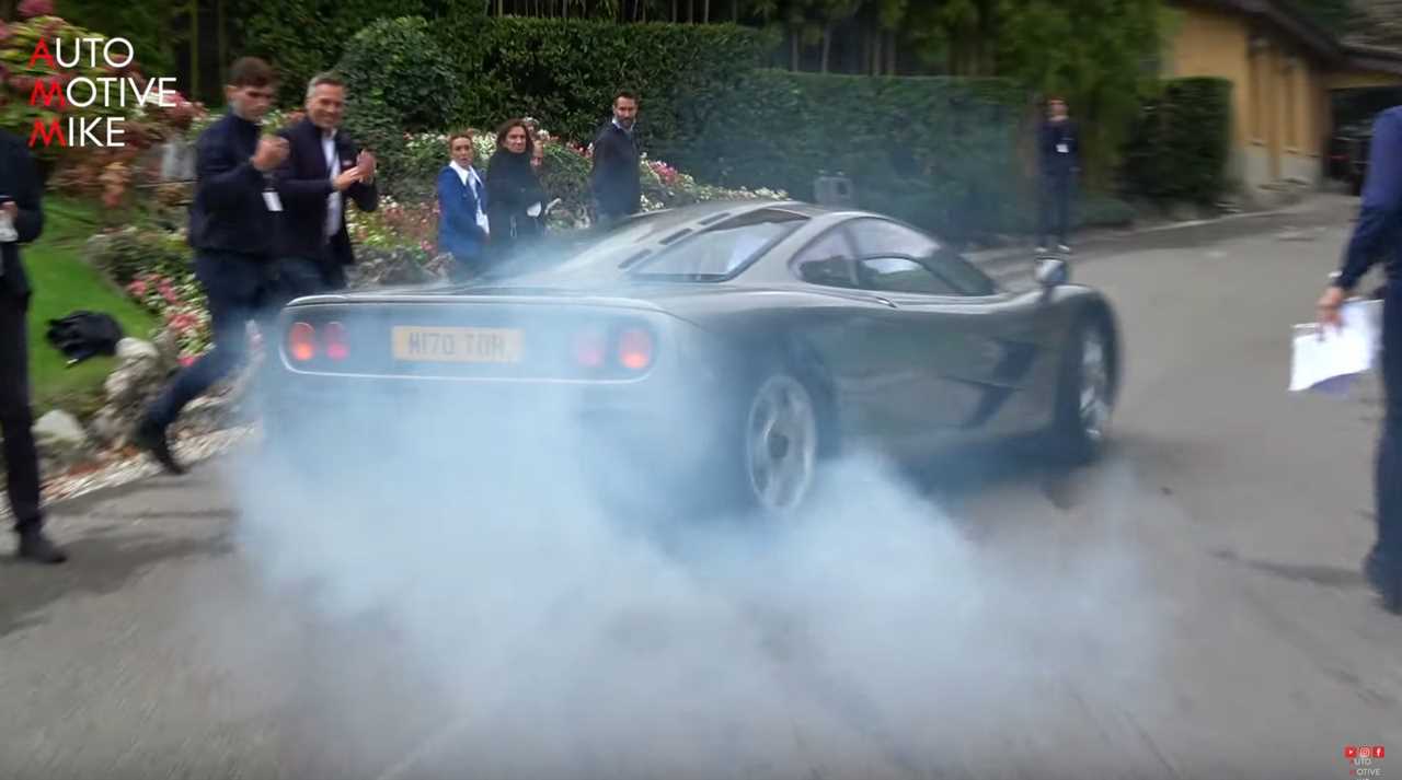Powersliding an extremely rare and expensive McLaren F1 is a petrolhead's wet dream
