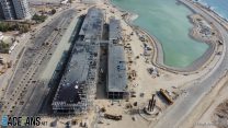 Construction of the Jeddah Corniche Circuit, 2021