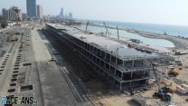 Construction of the Jeddah Corniche Circuit, 2021