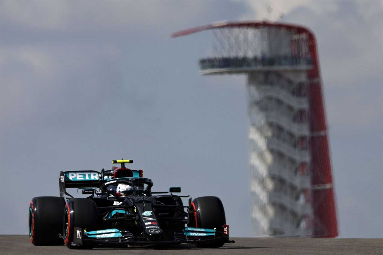 Valtteri Bottas during practice ahead of the 2021 USGP in Austin, Texas. (Photo by Jared C. Tilton/Getty Images)