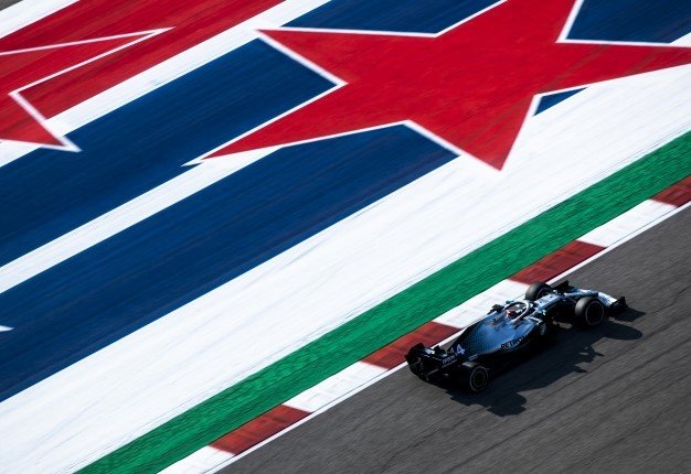 Lewis Hamilton driving the (44) Mercedes AMG Petronas F1 Team Mercedes W10 on track during practice for the F1 Grand Prix of USA at Circuit of The Americas on November 01, 2019 in Austin, Texas. Mark Thompson/Getty Images/AFP