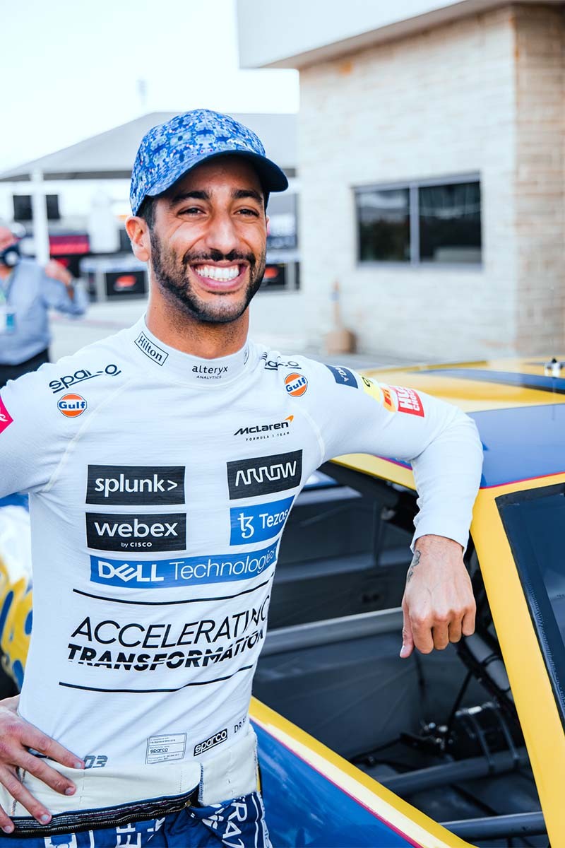 mclaren formula 1 driver daniel ricciardo honey badger 2021 season end usa grand prix texas austin monza lando norris zac brown 