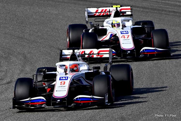 steiner mick schumacher nikita mazepin haas f1 bahrain 2021