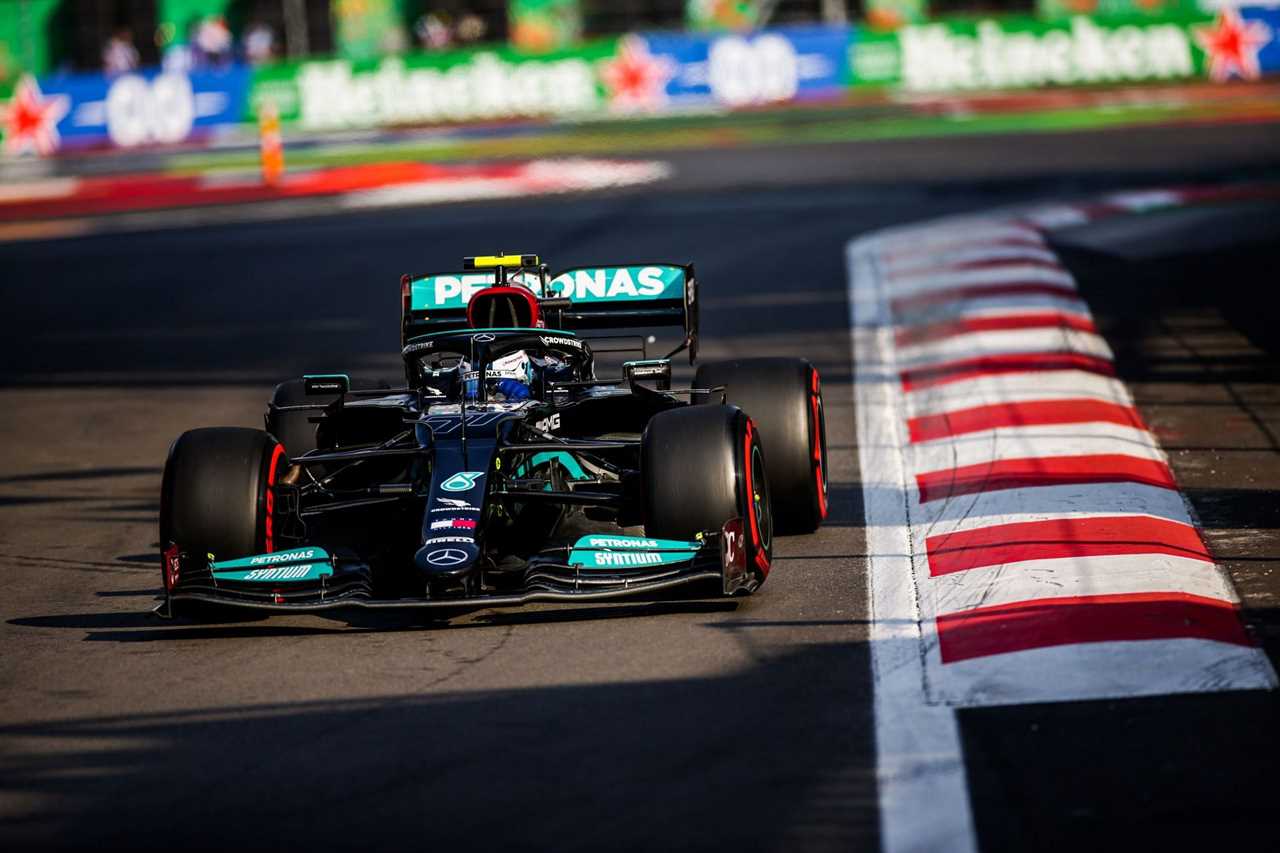 Valtteri Bottas led Friday's opening practice session at the Autodromo Hermanos Rodriguez circuit. (Image courtesy Peter Fox/Getty Images)