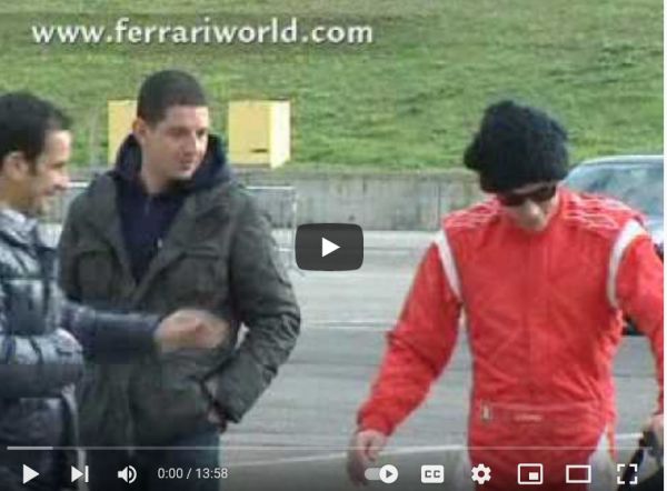 Week from 17 to 21 November in Ferrari history -video Rossi F1 test 2008