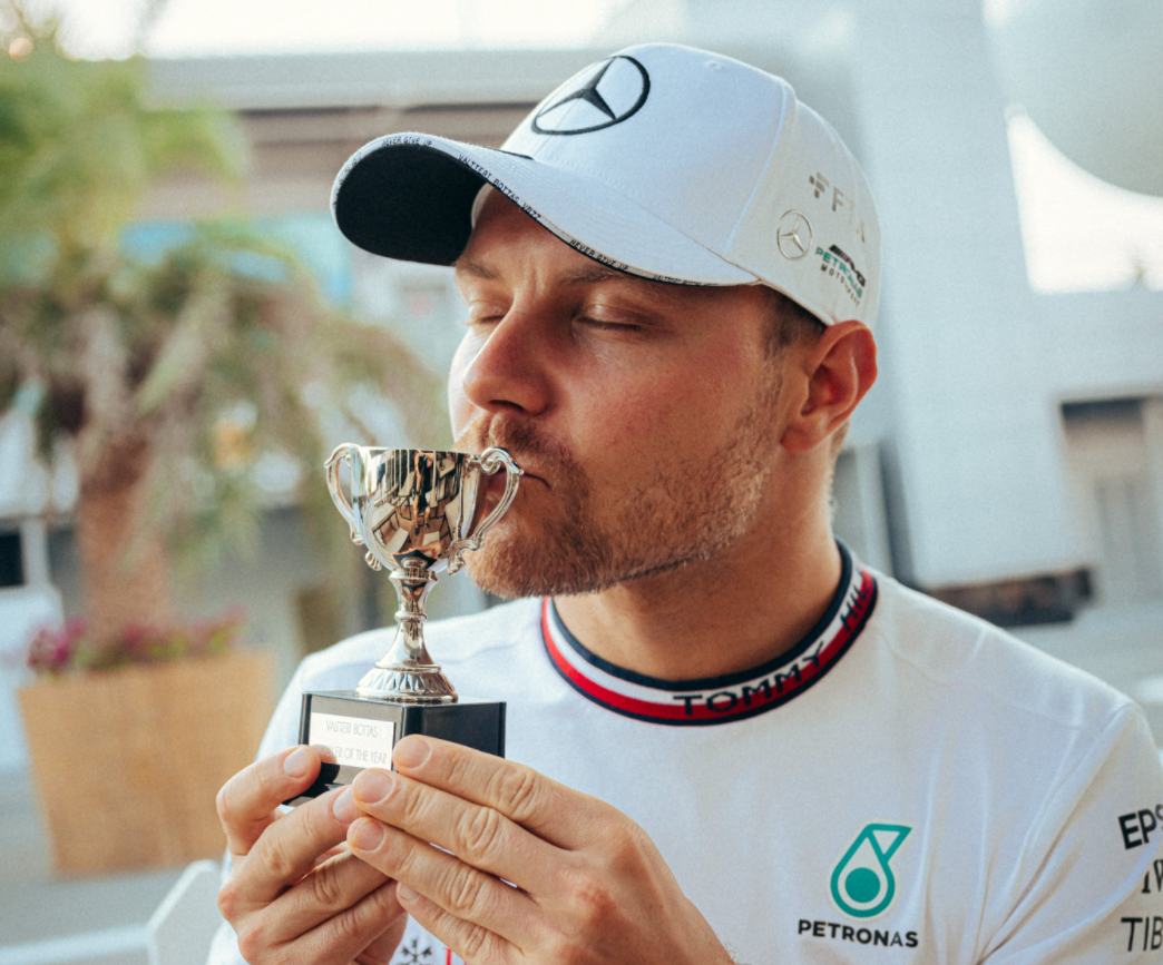 Valtteri Bottas collects unique silverware for his top-notch contributions to Mercedes F1