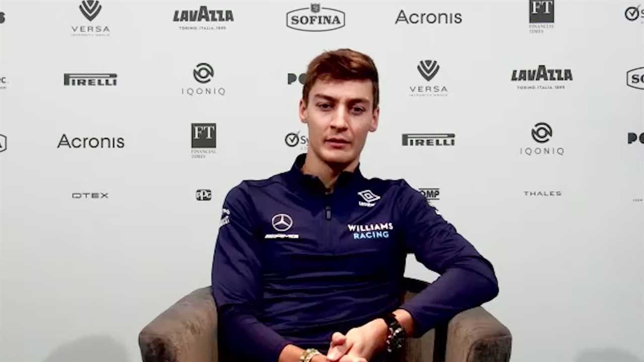 Russell is suspicious that the Ferrari engine is taking a "big step," but he sets Williams' goal of beating Haas and Alfa Romeo