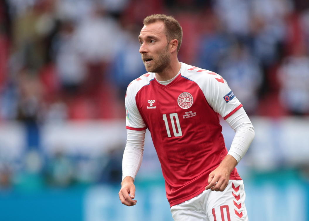 Eriksen uses the Danish training field as part of rehabilitation