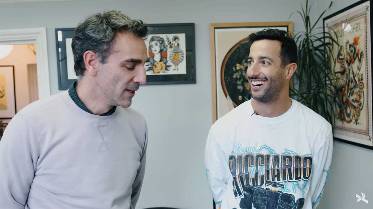 Ricciardo couldn't hide his joy when his old boss finally decided it was time
