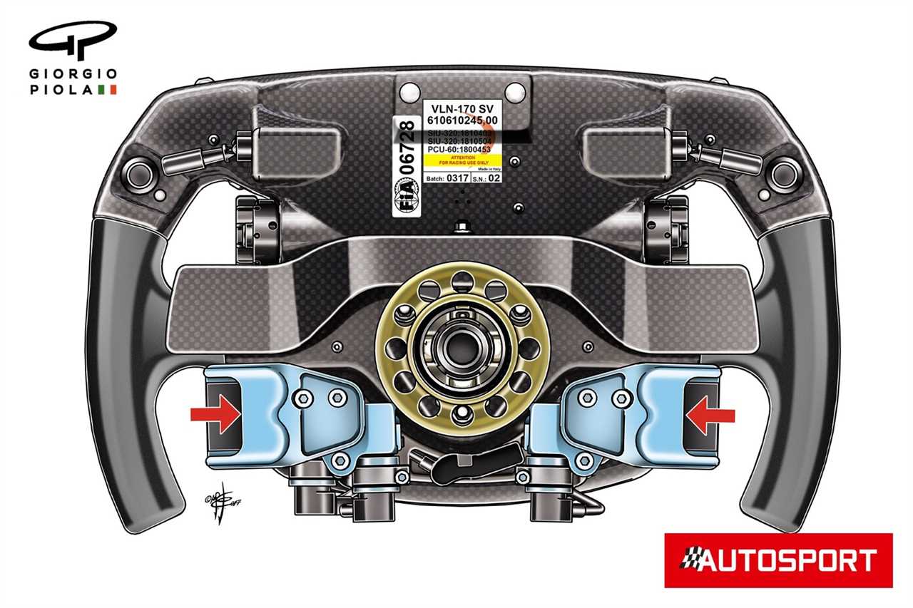 Vettel's Ferrari steering wheel, 2017