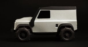 On this holiday, put together your own automobile icon with the DIY sculptures from Paperlegend