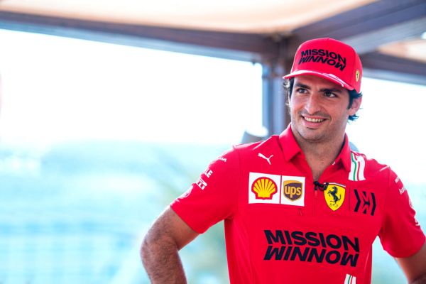 Scuderia Ferrari and Carlos Sainz last day out at Yas Marina Circuit