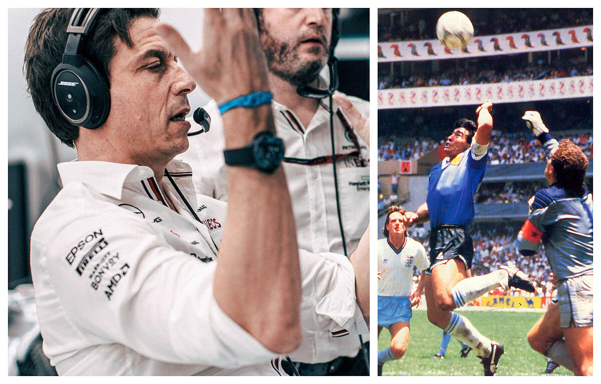 Mercedes compares the F1 final in Abu Dhabi with Maradona's hand of God goal