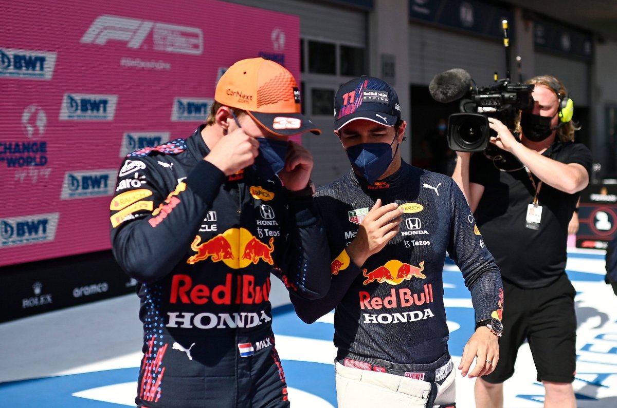 WATCH: Perez's naughty Christmas present to Nosy Max Verstappen for touching Lewis Hamilton's F1 car