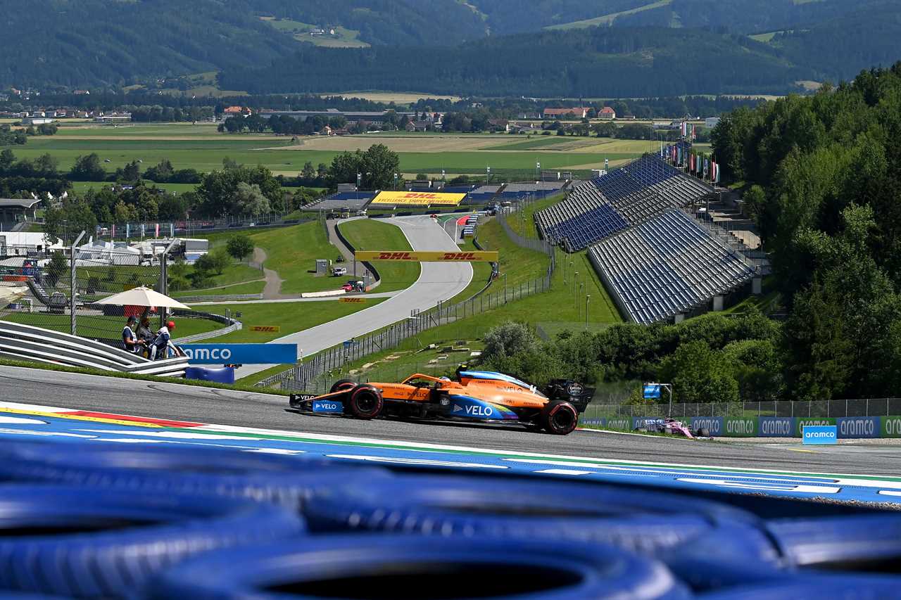 McLaren's British driver Lando Norris steers his car during the Austrian Formula 1 Grand Prix race on July 5, 2020 in Spielberg, Austria Photo by Joe Klamar Various sources Afp Photo by Joe Klamarpoolafp via Getty Images