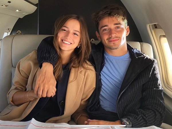 DISCOVERED: Ferrari F1 driver Charles Leclerc at a Cancun restaurant with his girlfriend and friends