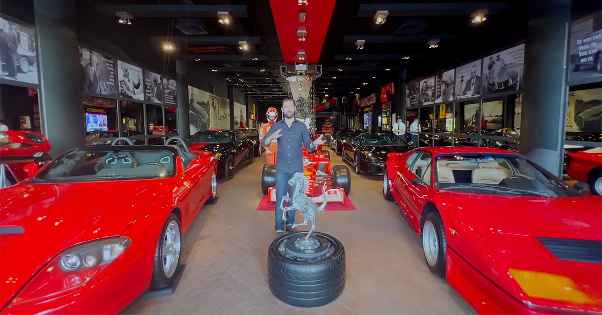 This discreet Ferrari collection in Dubai is a shrine to everything to do with prancing horses