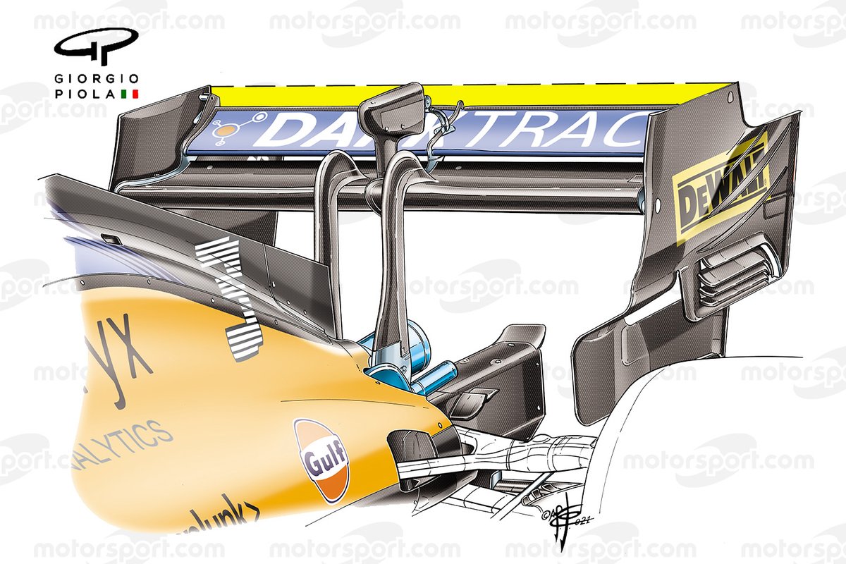 McLaren MCL35M rear wing, Italian GP