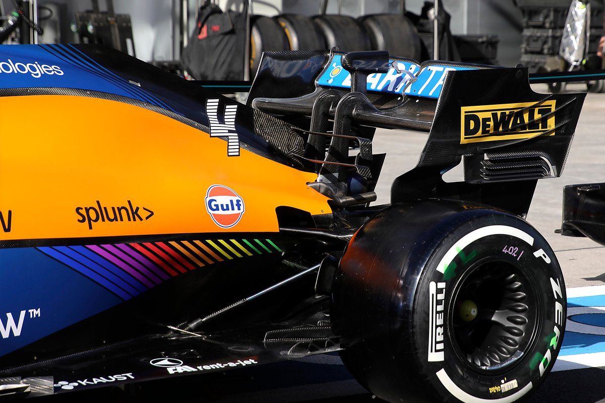 McLaren MCL35M rear wing