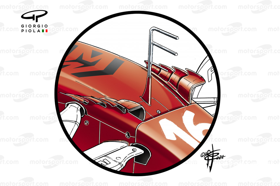 Ferrari SF21 chassis winglet