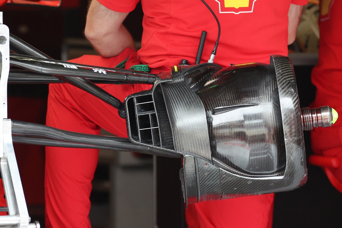 Ferrari SF21 front brake drum detail