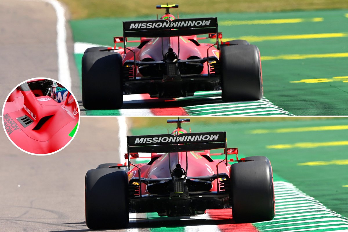 Ferrari SF21 Cooling comparison