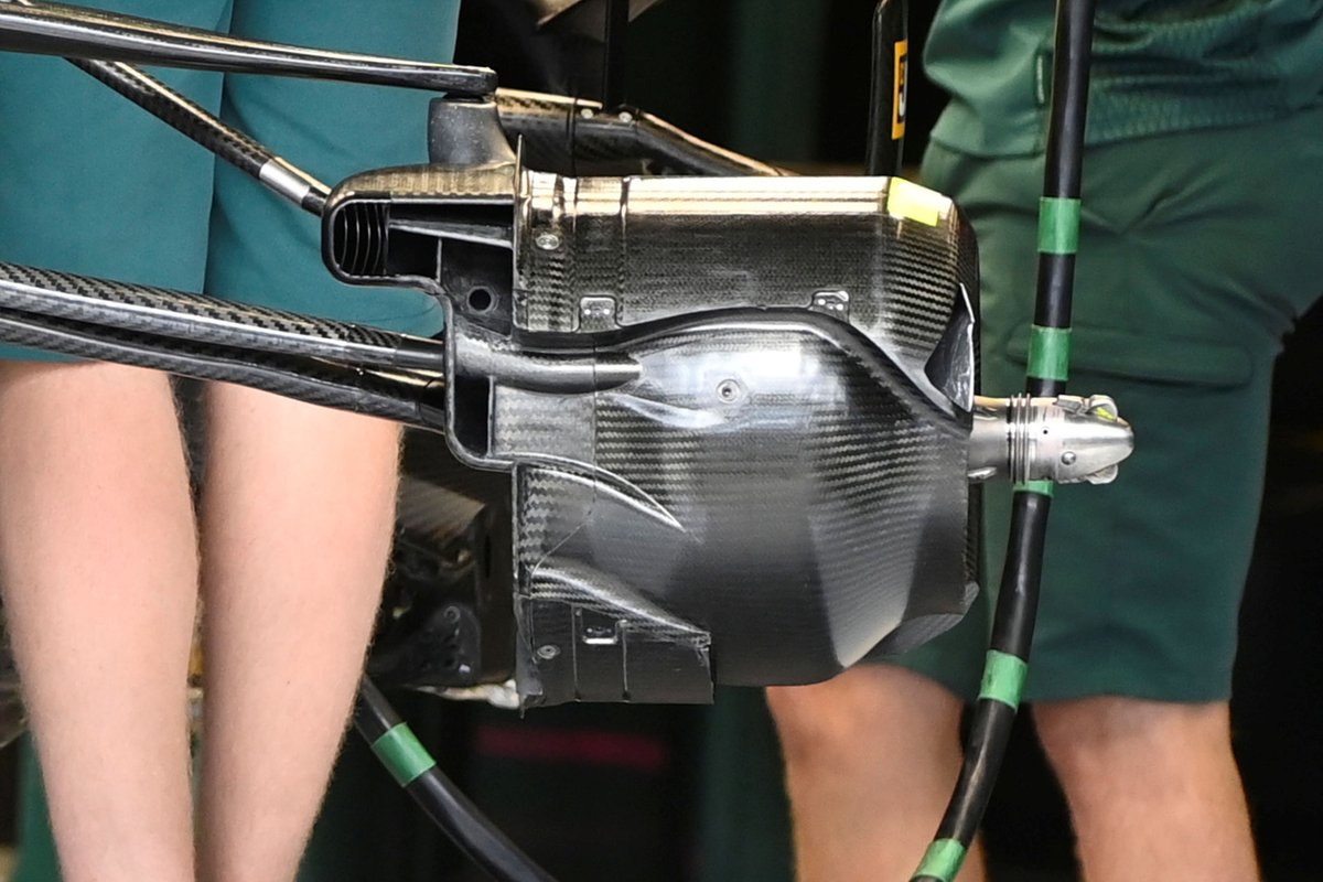 Aston Martin AMR21 brake drum detail