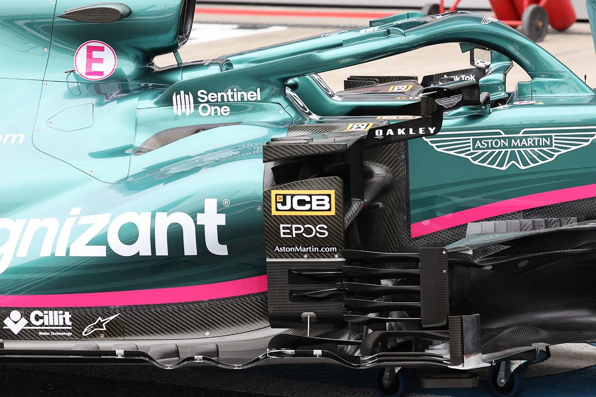 Aston Martin AMR21 sidepods detail