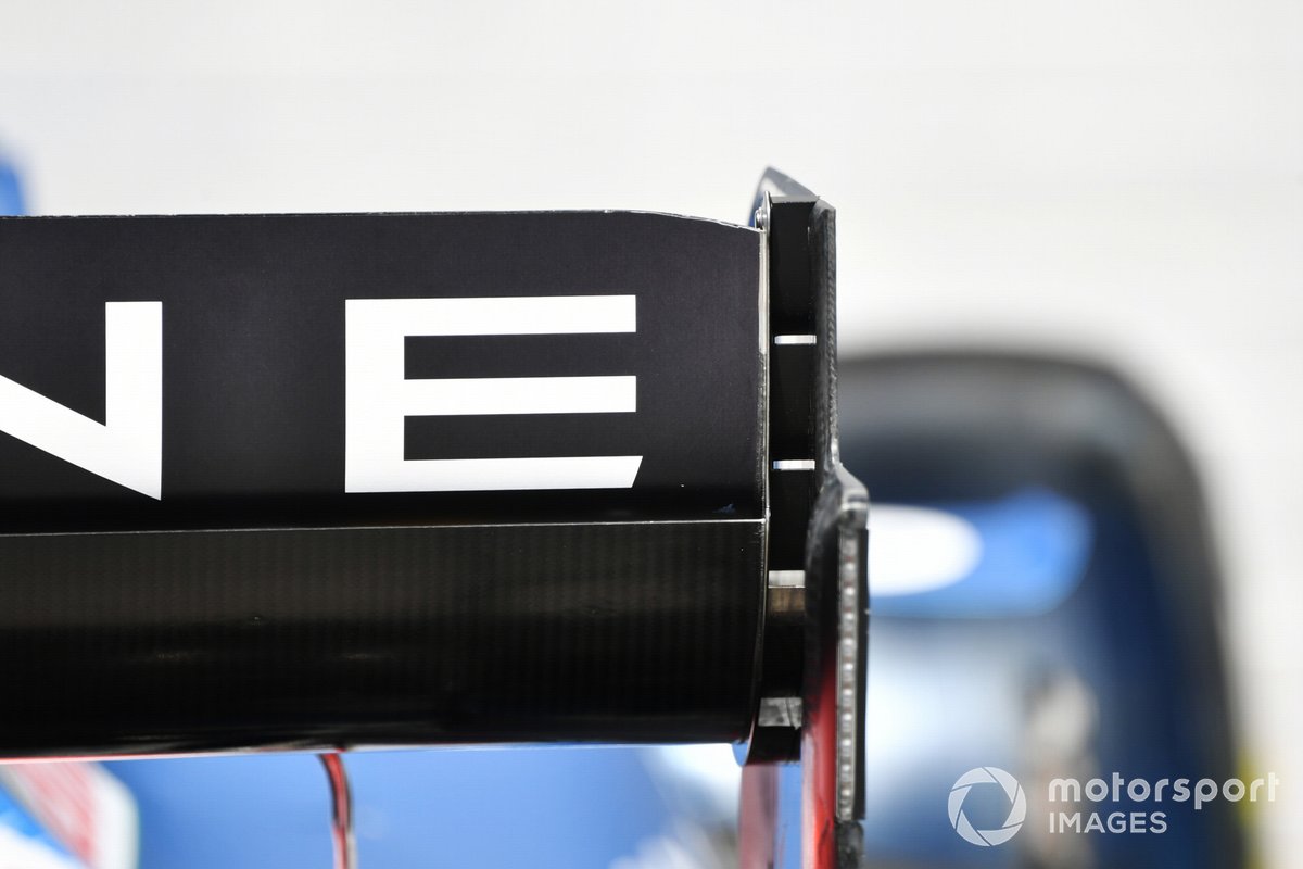 Alpine A521 rear wing detail