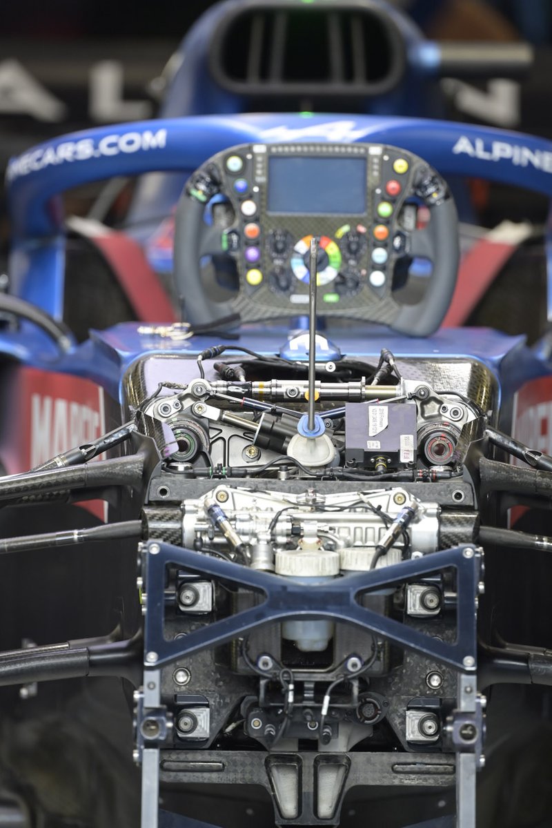 Alpine A521 front suspension detail