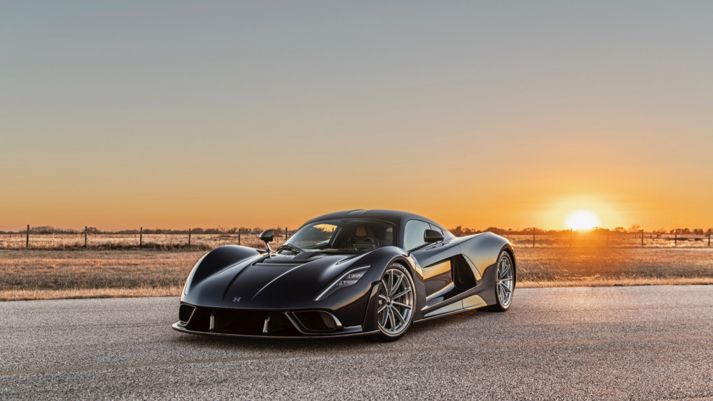 Hennessey Venom F5 aerodynamics test