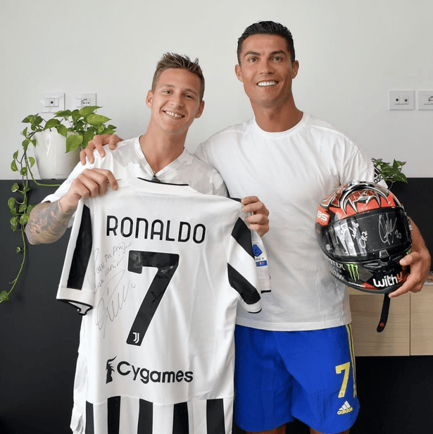 Quartararo spoke to football legend Cristiano Ronaldo