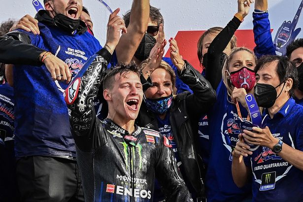 Quartararo celebrates his MotoGP world title